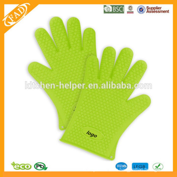 FDA Standard Küche Kochen Hitzebeständige Silikon Ofen Handschuh Hot Protector / Silikon Ofen Handschuh / Silikon Grill BBQ Handschuhe